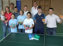 Neue Bücher für die Tischtennissektion.