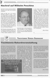 Gemeindekurier März 2012: Nachruf Willi Peschina, unser Turnier