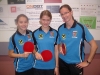 Sierndorfs Damen-Mannschaft 2011/2012: Stefanie Kufmüller, Helene Wolf und Martina Wilder.