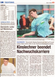 Nachwuchs-Bericht und Landesliga-Bericht in der NÖN14/2009