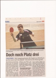 NÖN 2011, KW 16: 3. Platz in der Donic-Liga