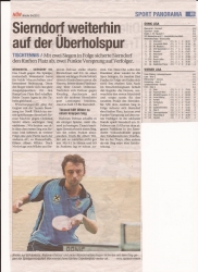 NÖN 2012, KW 4: Donic Liga - SV Sierndorf gegen Weinviertel