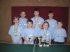 Das SV Sierndorf-Tischtennisteam bei den Landesmeisterschaften 2007: (v.l.n.r.:) Helene Wolf, Daniel Hubatschek, Michael Kufmüller, Martin Kinslechner, Stefanie Kufmüller, Sebastian Wolf und Stefan Bauer.