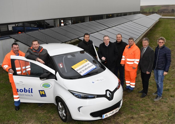 NÖ Strassendienst setzt auf Photovoltaikanlagen und E-Autos